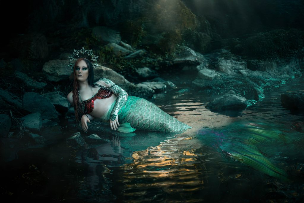 Dark Mermaid Siren Fotoshooting Jena - Mermaid Tail