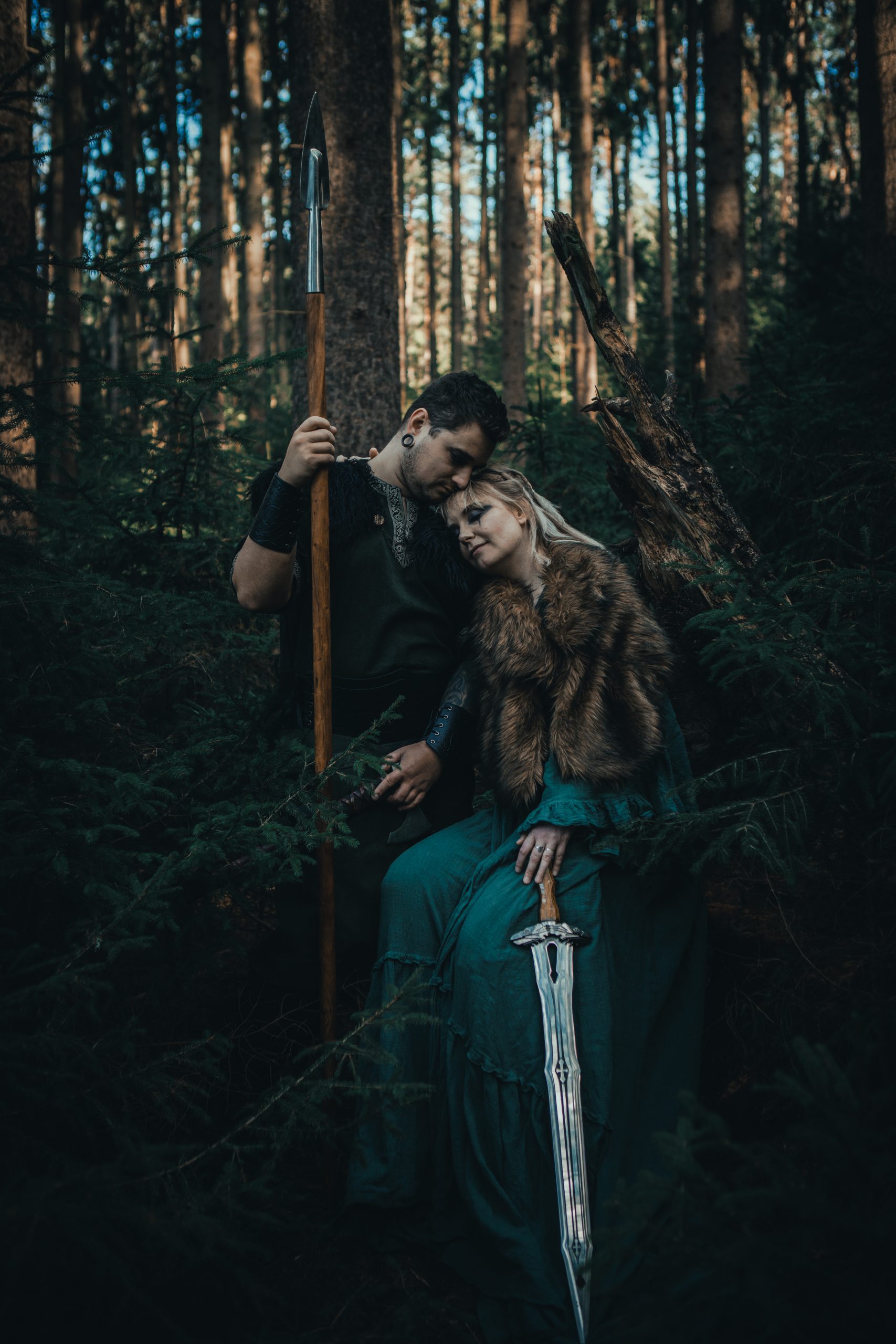 Wikinger Pärchenshooting Fantasy Fotoshooting Fantasy Fotografie